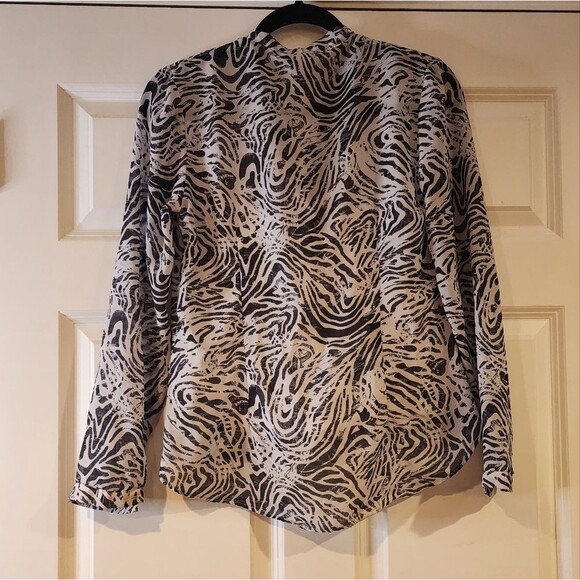 H&M Zebra Print Blouse - Black and White - Picture 4 of 4